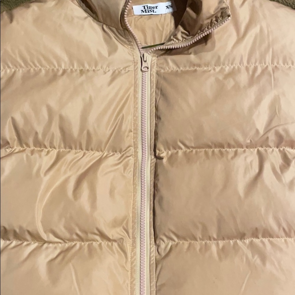 Tiger Mist Tan Puffer Jacket - Picture 6 of 8